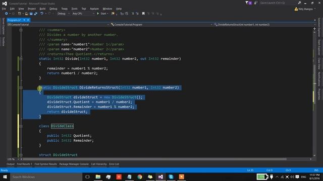 Return Multiple Values from a C# Method смотреть онлайн