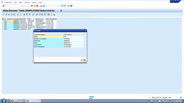 011_Как просмотреть данные в Таблице SAP? смотреть онлайн