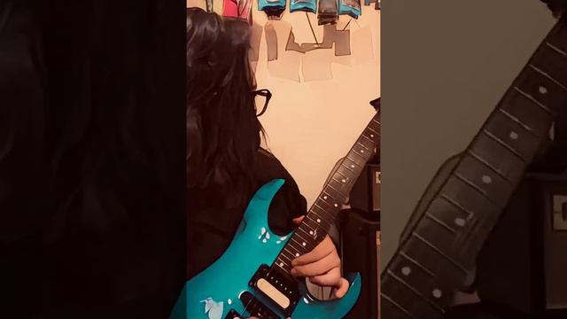 80s rock jam with Ibanez RG570 Emerald Green смотреть онлайн