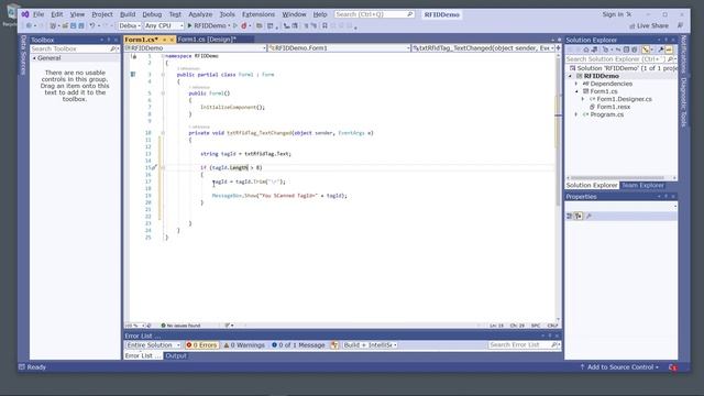 RFID Reader with Windows Forms Examples смотреть онлайн