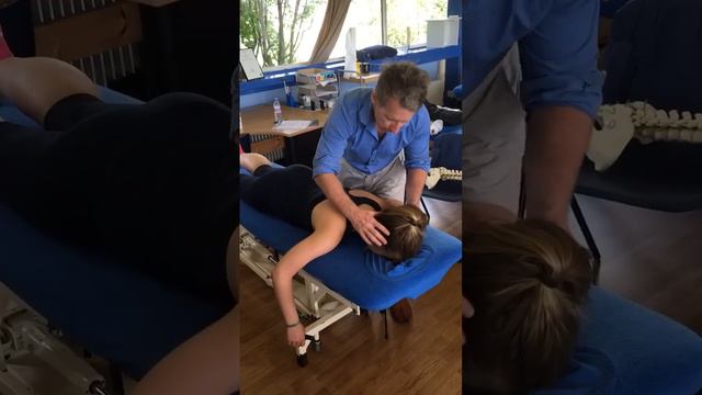 How to perform a spinal manipulation (HVT / Grade 5) to the Cervical Dorsal Junction (CDJ) смотреть онлайн