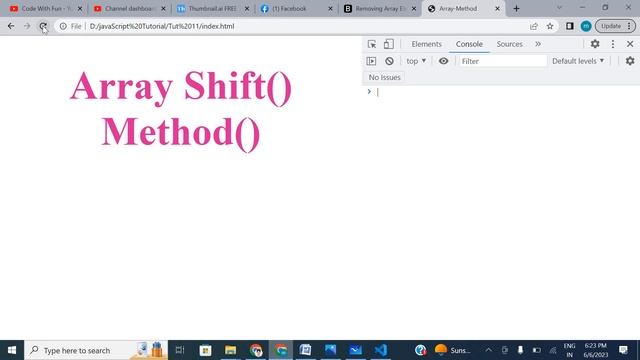 Array shift() method | Array shift() method in hindi смотреть онлайн