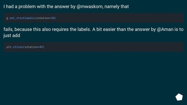Rotate label text in seaborn factorplot смотреть онлайн