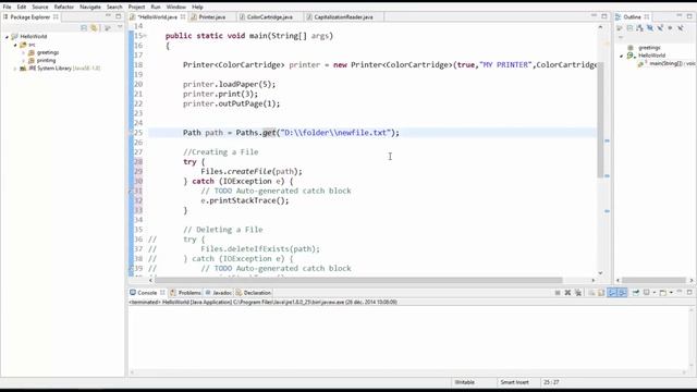 102 Java Demo File Manipulation 2 Using Jdk 8 смотреть онлайн