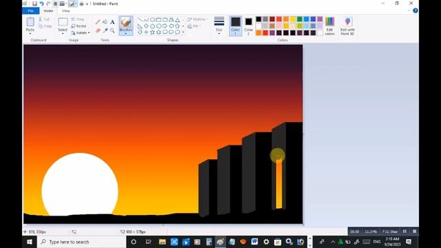 Ms paint drawing tutorial смотреть онлайн