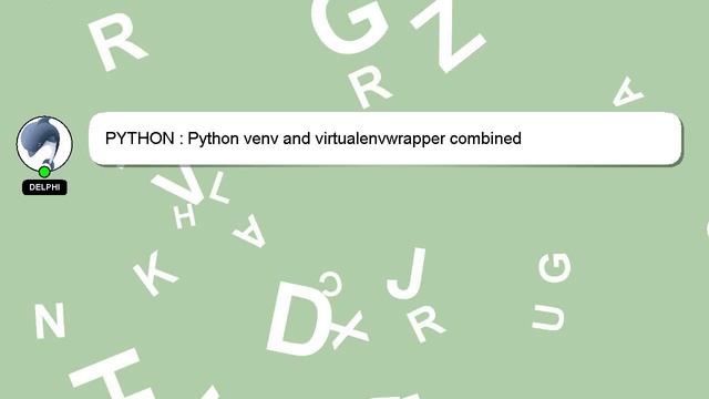 PYTHON : Python venv and virtualenvwrapper combined смотреть онлайн
