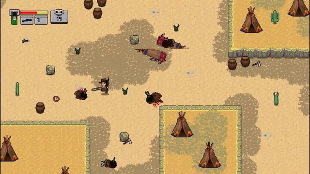 "ДИКИЙ ЗАПАД В ПИКСЕЛЯХ" игра Dead Dust смотреть онлайн