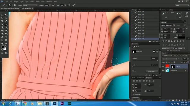 Change dress Color into any color in Adobe Photoshop 2020 | Pixel Perfect смотреть онлайн