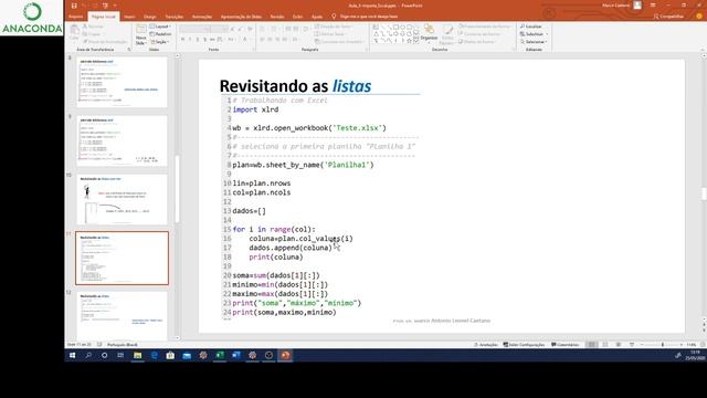 PYTHON 16 Importação de dados do Excel para Vetores (array) смотреть онлайн
