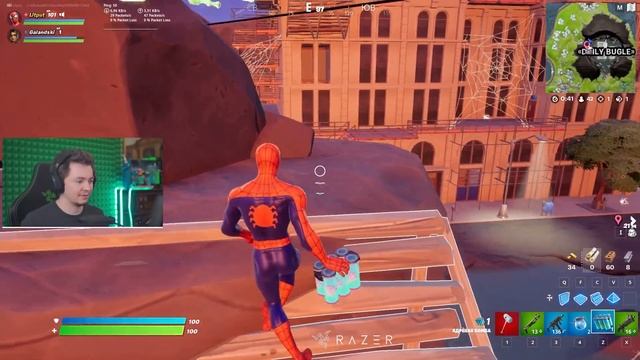 ПЕРВАЯ ИГРА В 3 ГЛАВЕ ФОРТНАЙТ! смотреть онлайн