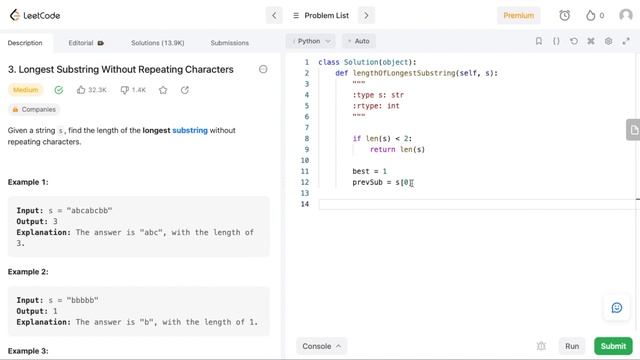 Longest Substring Without Repeating Characters - Leetcode 3 смотреть онлайн