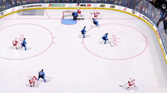 NHL 09 Gameplay Atlanta Thrashers vs Detroit Red Wings смотреть онлайн