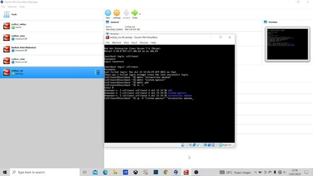 Manajemen direktori redhat administrator || Oracle VM Virtualbox смотреть онлайн