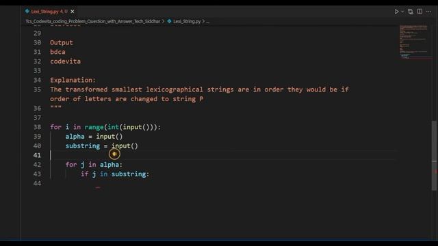 Lexi String ???| Tcs Codevita Coding Problem | Tamil | Tech Siddhar | Python #TS смотреть онлайн