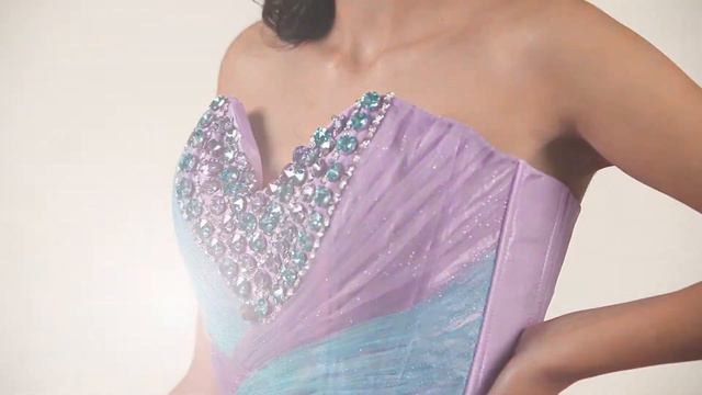 QUINCEANERA DRESS BELLA SERA LAVENDER/TURQUOISE. смотреть онлайн