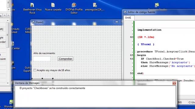 Lazarus Free Pascal Tutorial 7 Checkbox y variaciones смотреть онлайн