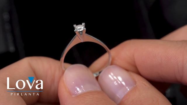 Lova Pırlanta - 0,18 Karat Pırlanta Tektaş Yüzük - 1050002 смотреть онлайн
