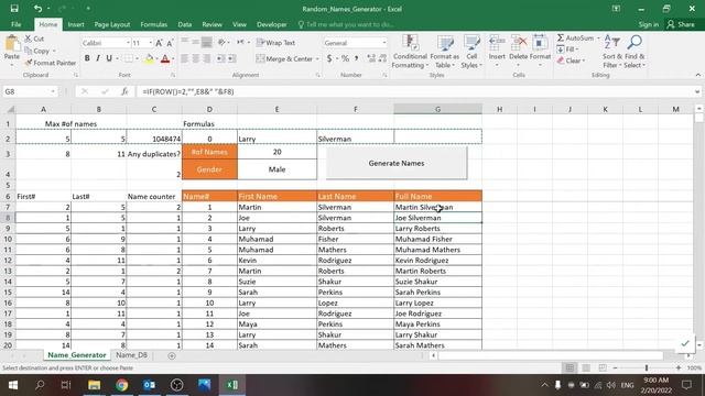 Name Generator in Excel (2022 , VBA) смотреть онлайн