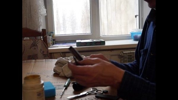 Самодельный ремонт амортизатора стиральной машины с применением в узлах трения пористой резины.