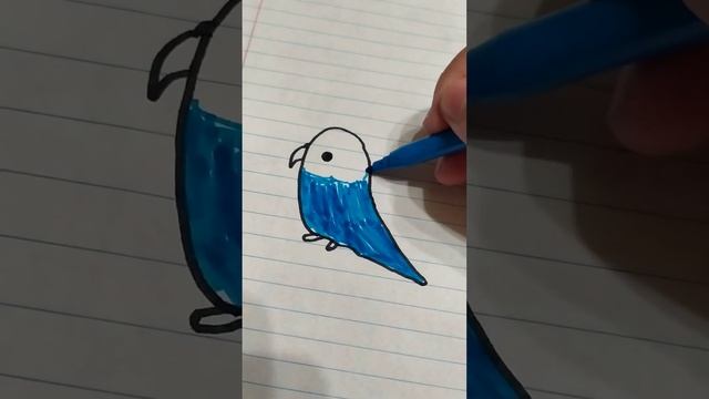 как нарисовать попугая ❤ смотреть онлайн