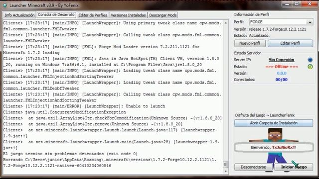 Minecraft: Error Exit Code 0 смотреть онлайн