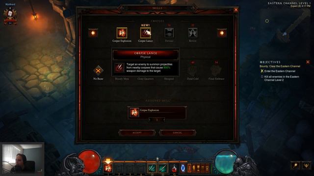 Diablo 3 Necromancer Preview 2, Me and my army of minions! смотреть онлайн