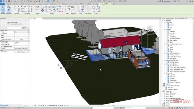 Publicando coordenadas em um modelo vinculado no Autodesk Revit 2023 смотреть онлайн