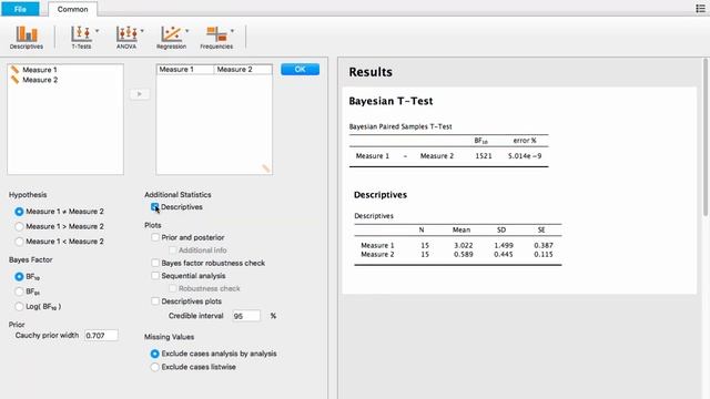 JASP Tutorial: Bayesian Paired Samples T-Test смотреть онлайн