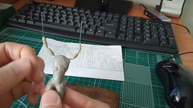 Лепка миниатюры 75 мм. Часть 2 смотреть онлайн