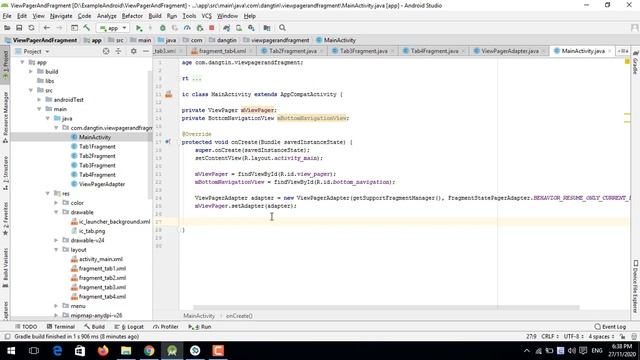 Cơ chế ViewPager quản lý Fragments trong Android - [Android Tutorial - #35] смотреть онлайн