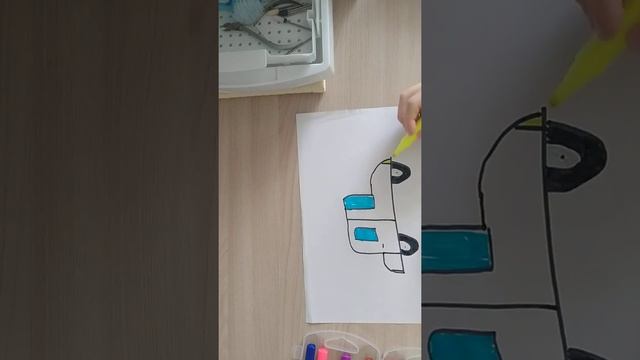 Рисуем машину легко и просто!!! смотреть онлайн