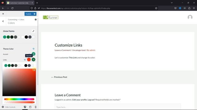 How To Customize Link Colors Using Theme Customizer In WordPress смотреть онлайн