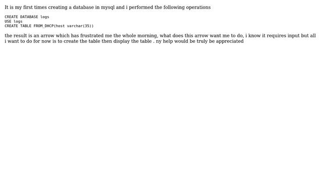What does Arrow in mysql require смотреть онлайн
