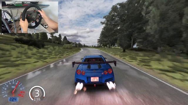 2500HP Nissan GT-R R35 - Assetto Corsa | Thrustmaster Wheel Gameplay смотреть онлайн