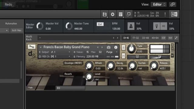 Francis Bacon Baby Grand Piano - PianoBook Free Kontakt Instrument Library смотреть онлайн