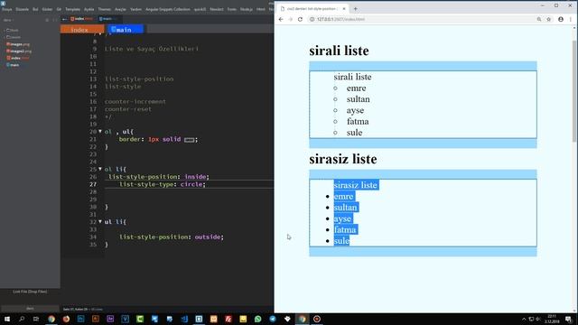 78- css3 dersleri list style position ( liste stil pozisyonu ) смотреть онлайн