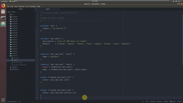 24-Terraform - Использование циклов - count, for if смотреть онлайн