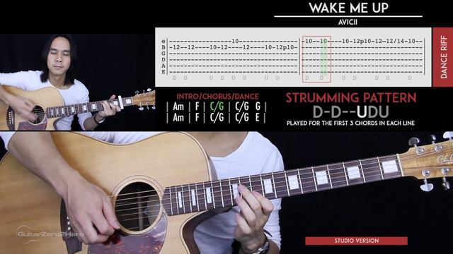 Wake Me Up Guitar Cover Acoustic - Avicii 🎸 |Tabs + Chords| смотреть онлайн
