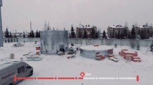 Монтаж стальных вертикальных резервуаров за 6 дней зимой | FLAMAX