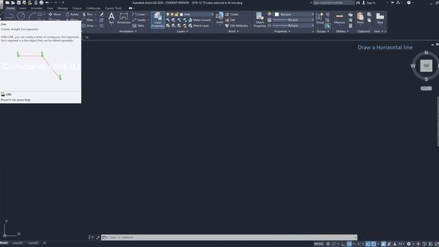 AutoCAD - Complete tutorial for Beginners - Learn to use Autocad in 60 minutes - Part 1 смотреть онлайн