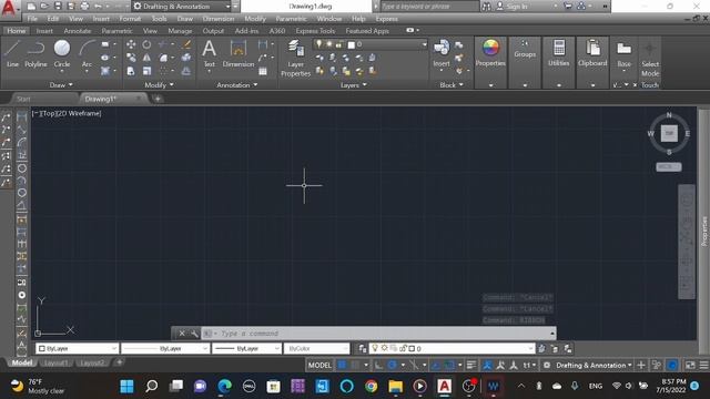 Autocad "RIBBON" ON/OFF смотреть онлайн