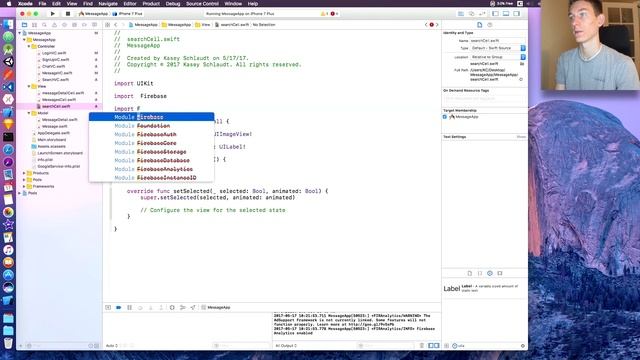 Making a Messaging App: Episode 6 (Swift 3 in Xcode) смотреть онлайн