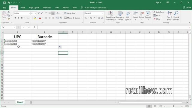 How to create barcode in Excel using barcode font смотреть онлайн