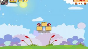 Angry Birds Pigs Out - CUT THE ROPE TO THROW SQUARE AND TRIANGLE PIGGIES!