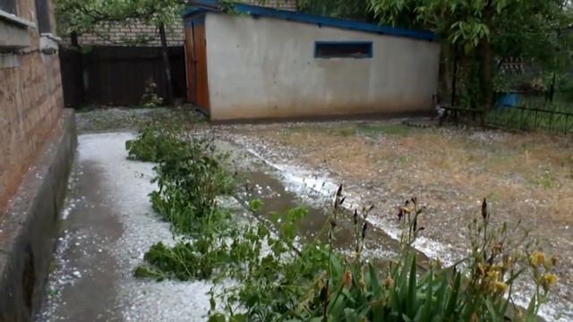 город Благодарный, град 14 мая 2016 года