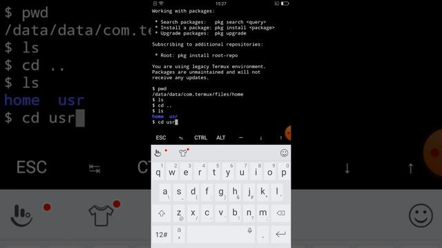 Linux Terminal on Android Phone using "Termux" Application смотреть онлайн