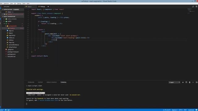React Pagination with Bootstrap смотреть онлайн