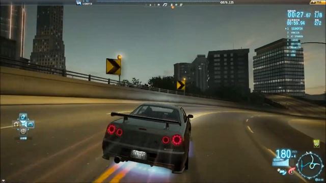 Need For Speed World@Silk Road @Nissan Nismo R34GTR Z-tune смотреть онлайн