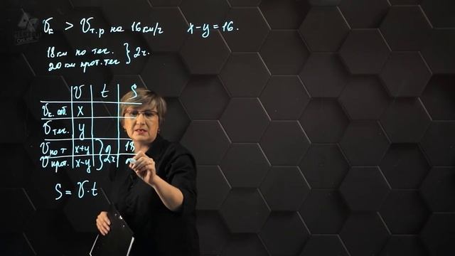 Алгоритм решения задач с помощью систем уравнений. Практическая часть. 9 класс. смотреть онлайн