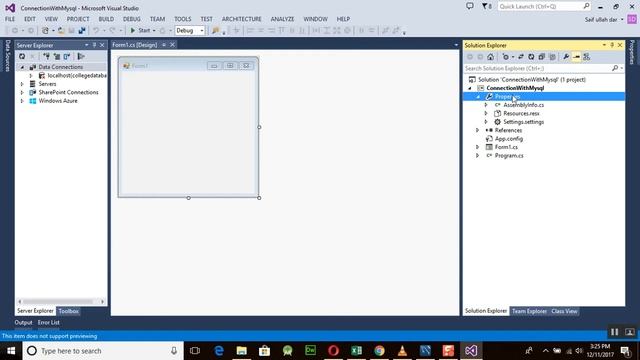 C# Tutorial Window Form 1 Connect the MySql Workbench With Visual Studio смотреть онлайн